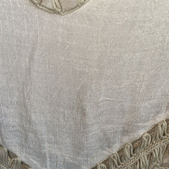 Women Boho Open Crochet Whimsy Lagenlook Artsy Cottagecore Fairycore Cover Up - Picture 8 of 8